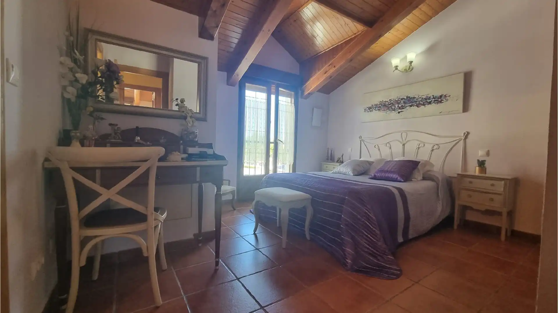Bedroom of Houses for sale in Villamuriel de Cerrato  with Heating, Private garden and Terrace