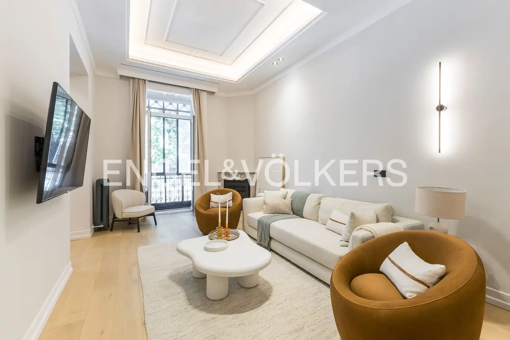 Wohnzimmer von Wohnung zum Verkauf in Madrid mit Klimaanlage, Heizung und Möbliert