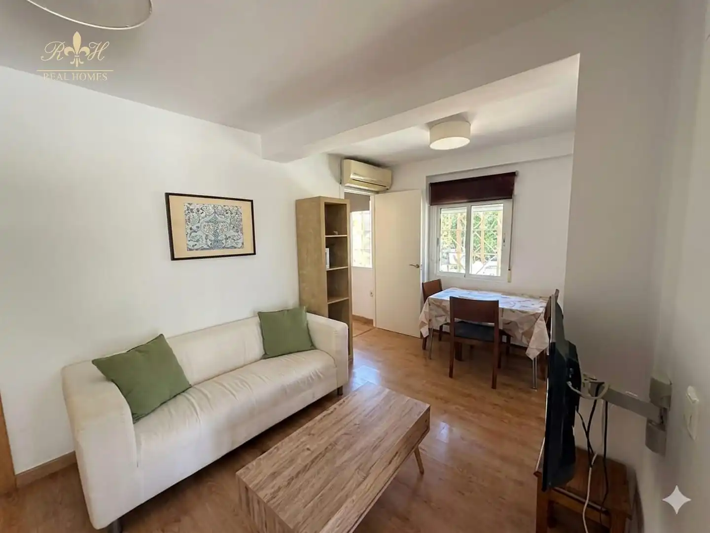 Living room of Flat for rent in L'Alfàs del Pi  with Air Conditioner and Furnished