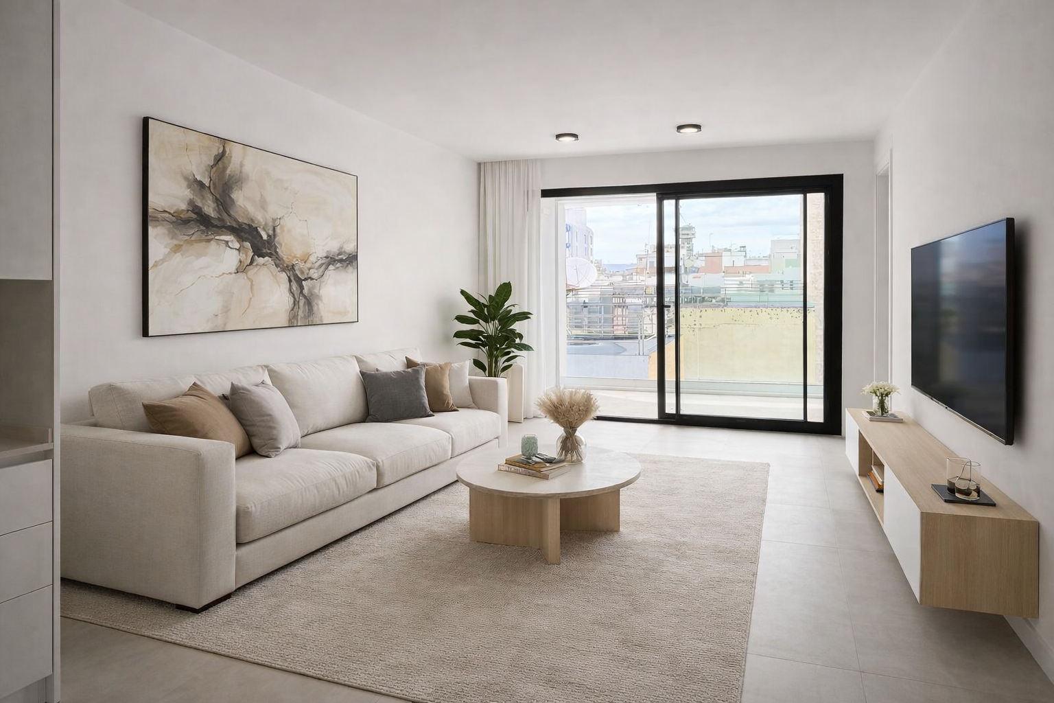 Sala d'estar de Apartament en venda en  Santa Cruz de Tenerife Capital amb Aire condicionat, Terrassa i Traster