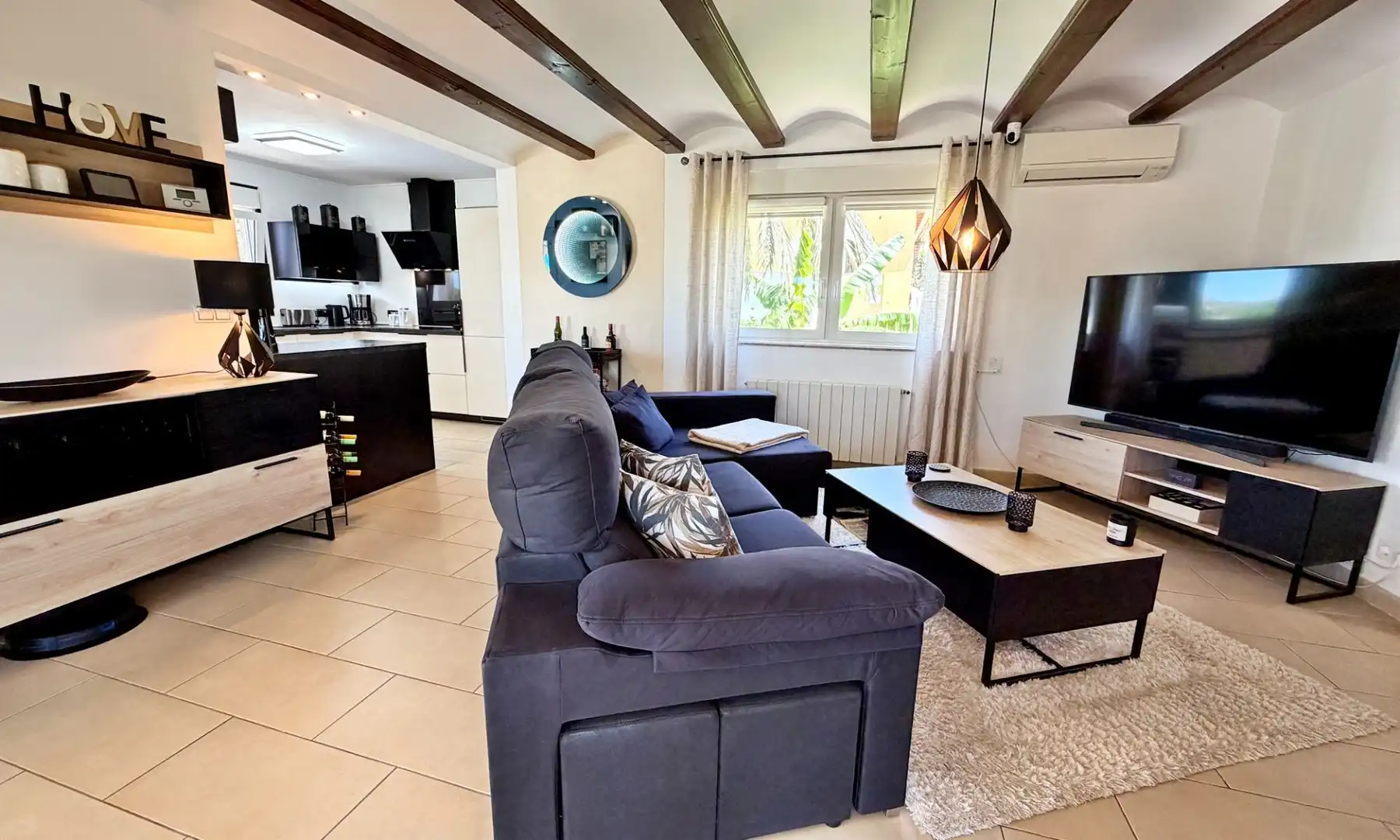 Sala de estar de Casa o chalet en venta en Dénia con Aire acondicionado, Calefacción y Jardín privado