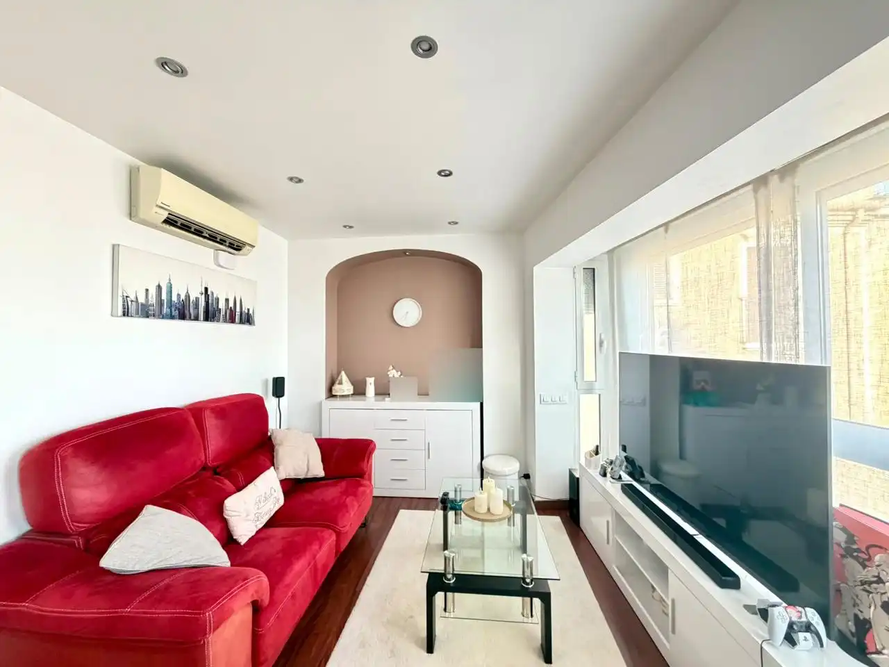 Sala de estar de Piso en venta en Mataró con Aire acondicionado