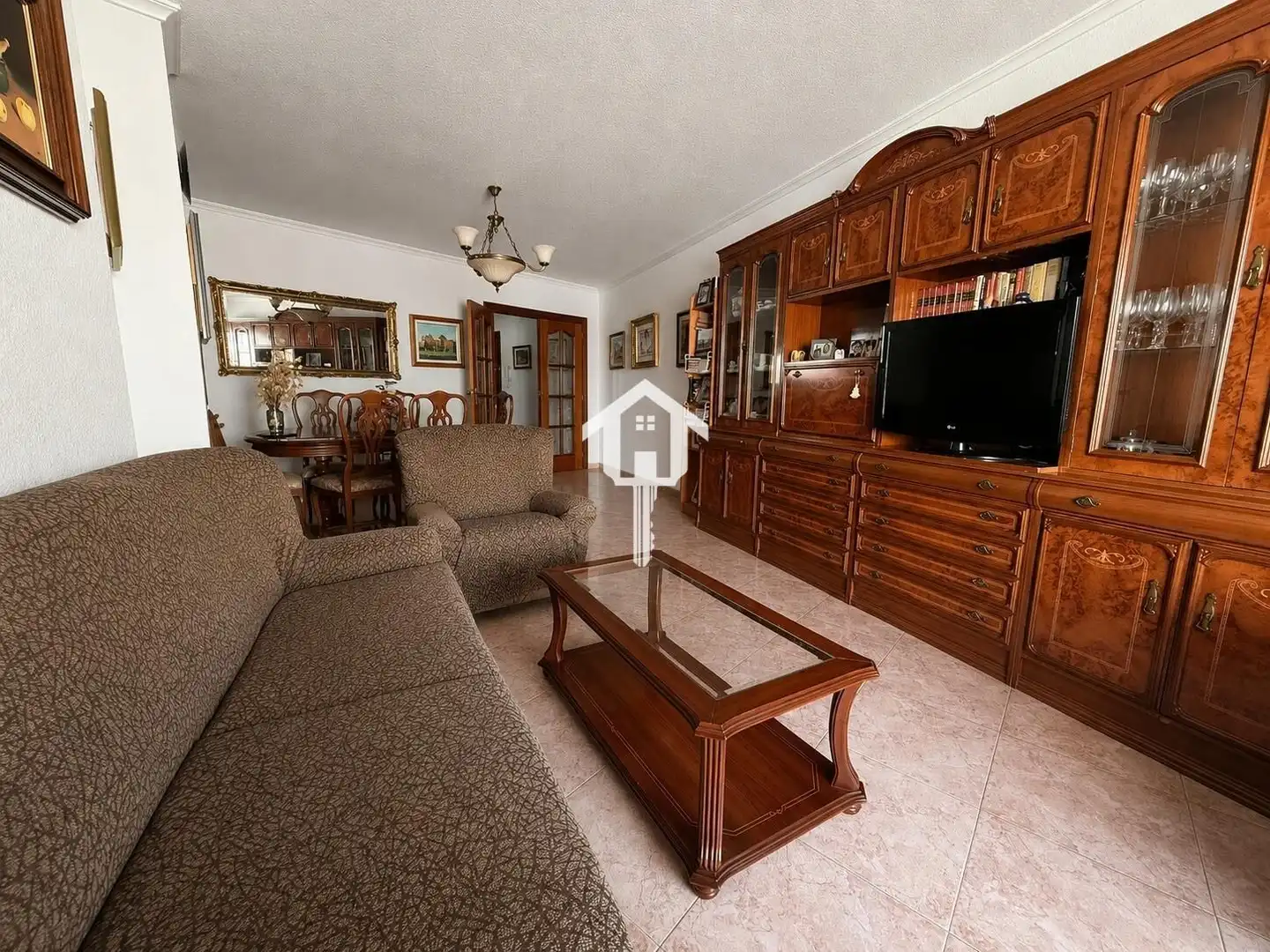 Sala de estar de Piso en venta en Alicante / Alacant con Aire acondicionado, Amueblado y Balcón