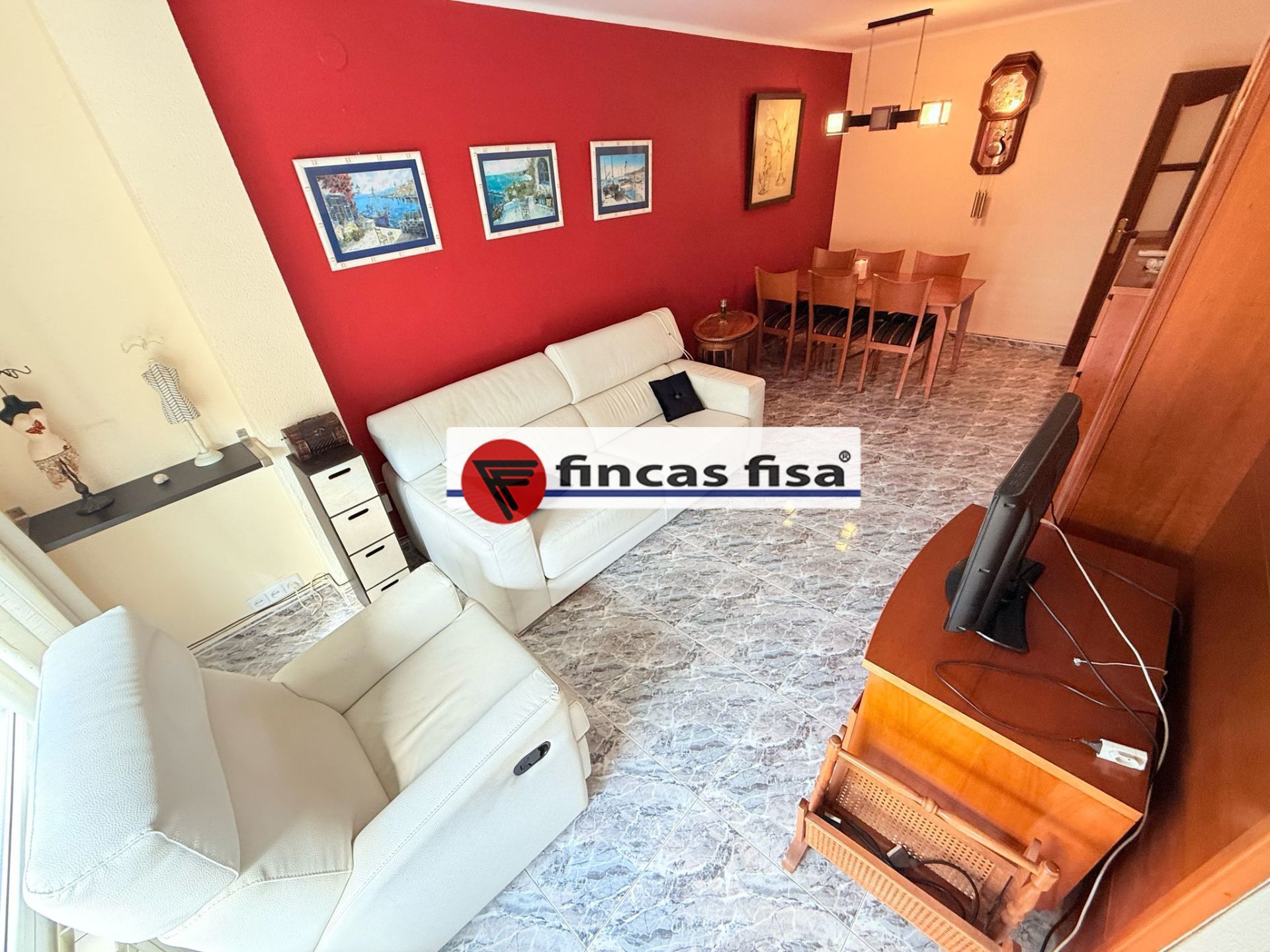 Sala d'estar de Pis de lloguer en Premià de Mar amb Aire condicionat, Calefacció i Terrassa