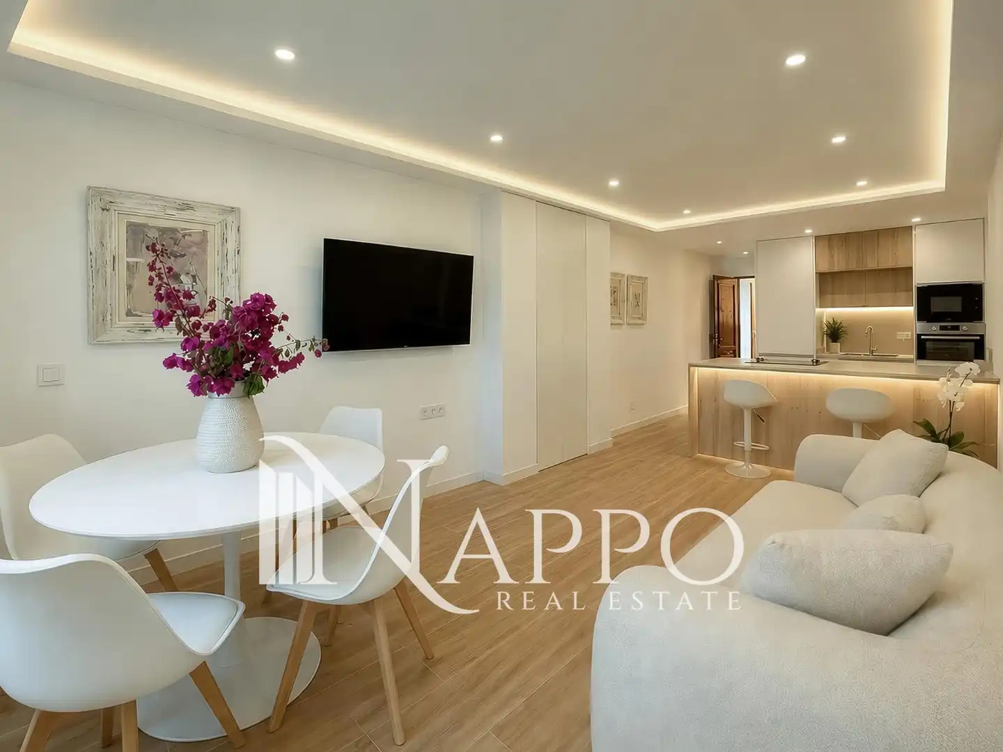 Wohnzimmer von Wohnung zur Miete in Calvià mit Klimaanlage, Heizung und Terrasse