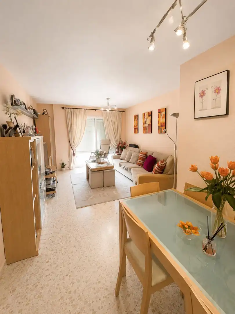 Wohnzimmer von Wohnungen zum Verkauf in Mijas mit Klimaanlage, Heizung und Terrasse