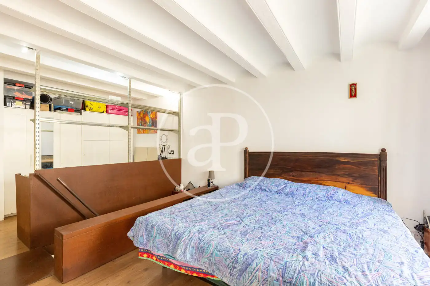 Schlafzimmer von Loft zum Verkauf in Barcelona mit Klimaanlage, Heizung und Terrasse