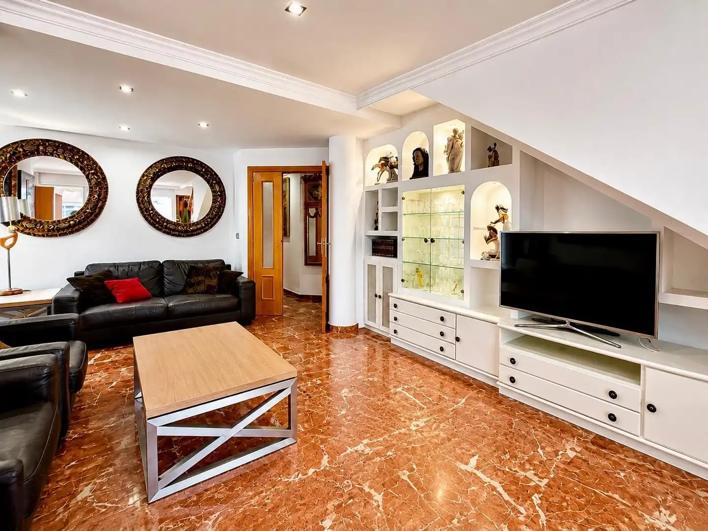 Sala d'estar de Àtic de lloguer en Valencia amb Aire condicionat, Calefacció i Terrassa