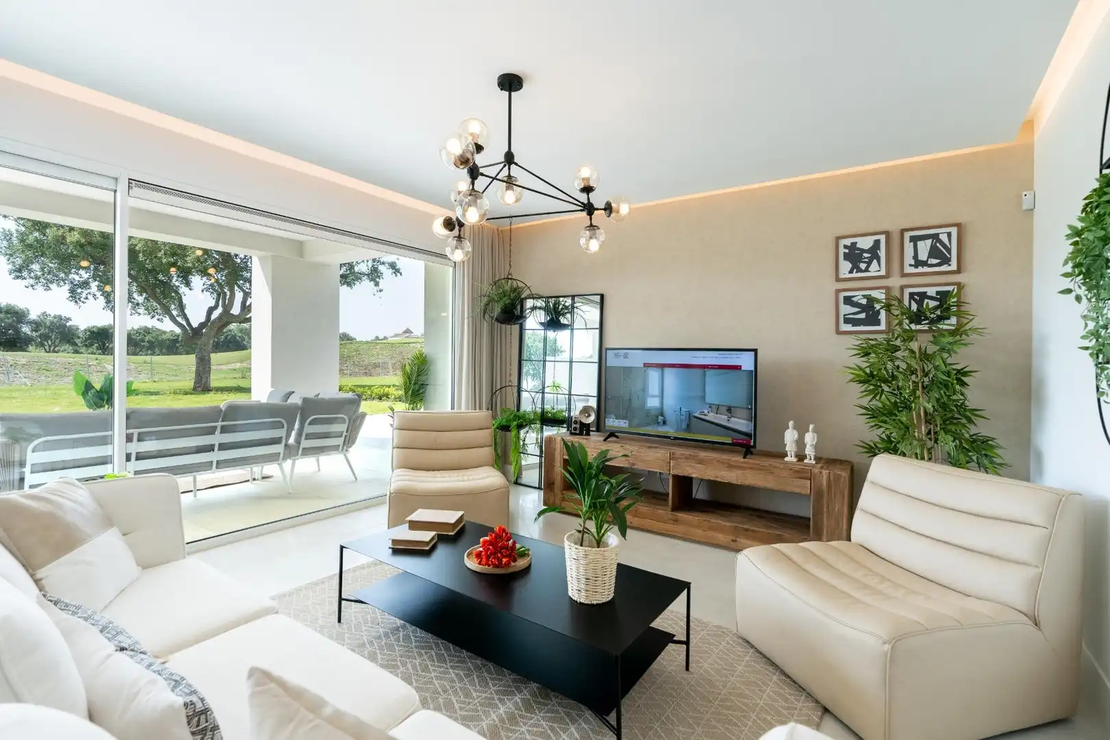 Sala de estar de Apartamento en venta en San Roque con Aire acondicionado, Calefacción y Jardín privado