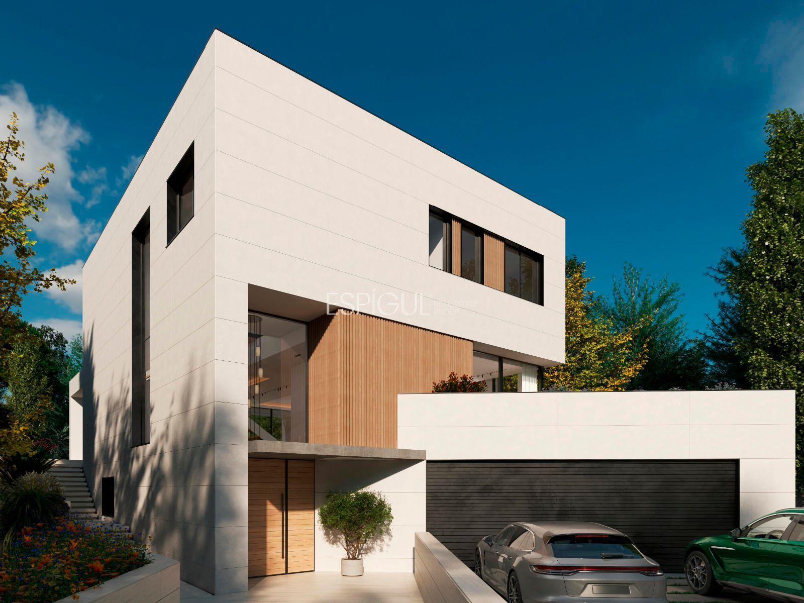 Vista exterior de Casa o chalet en venta en Sant Cugat del Vallès con Aire acondicionado, Calefacción y Jardín privado