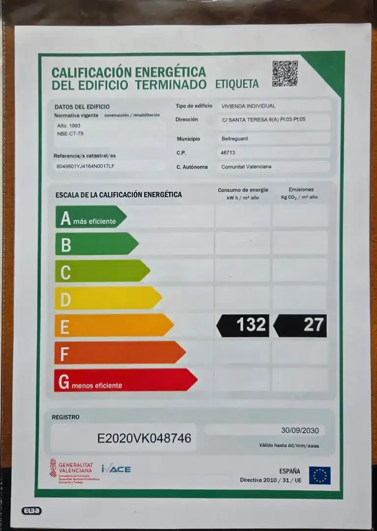 Außenansicht von Wohnung zum Verkauf in Bellreguard mit Klimaanlage