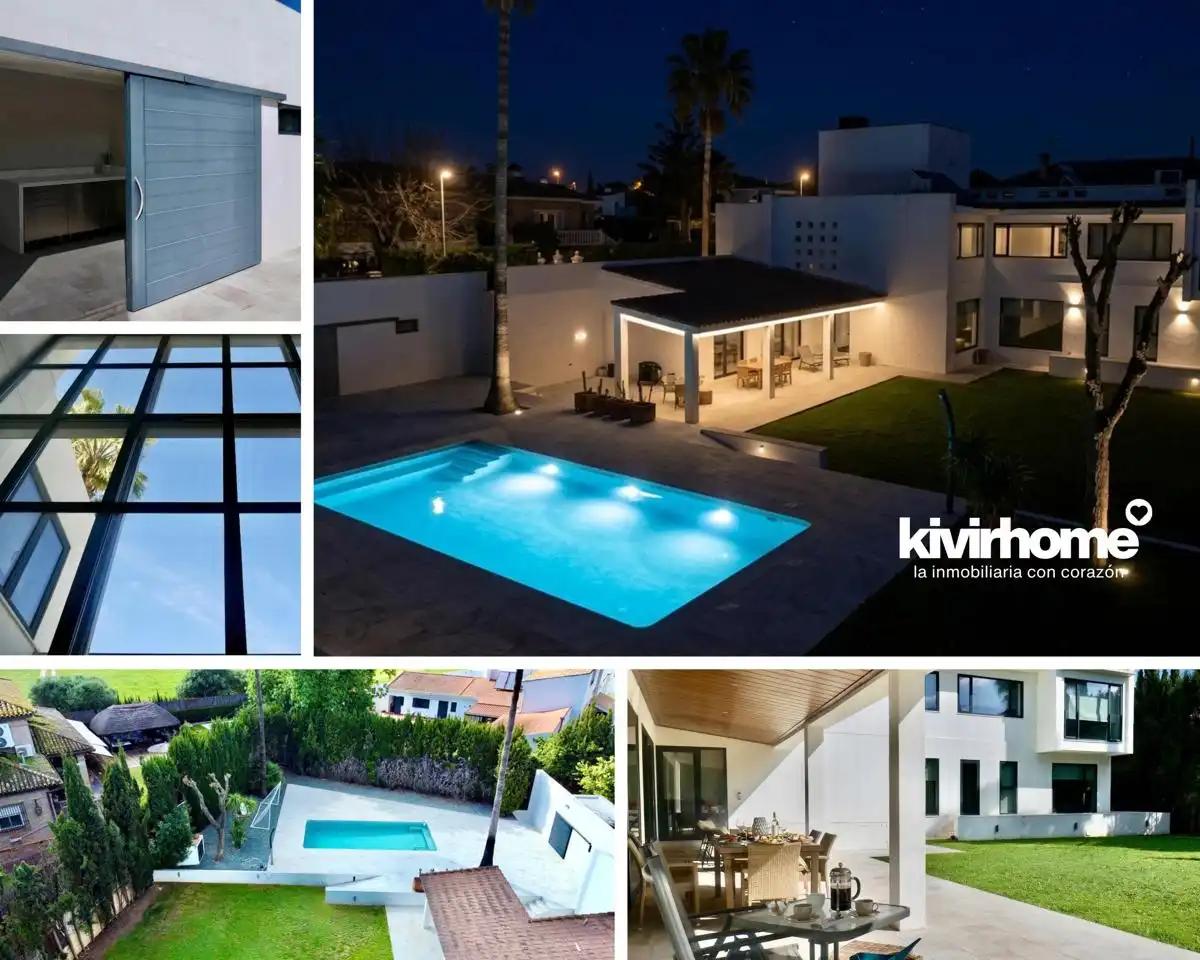 Vista exterior de Casa o chalet en venta en Dos Hermanas con Aire acondicionado, Calefacción y Jardín privado