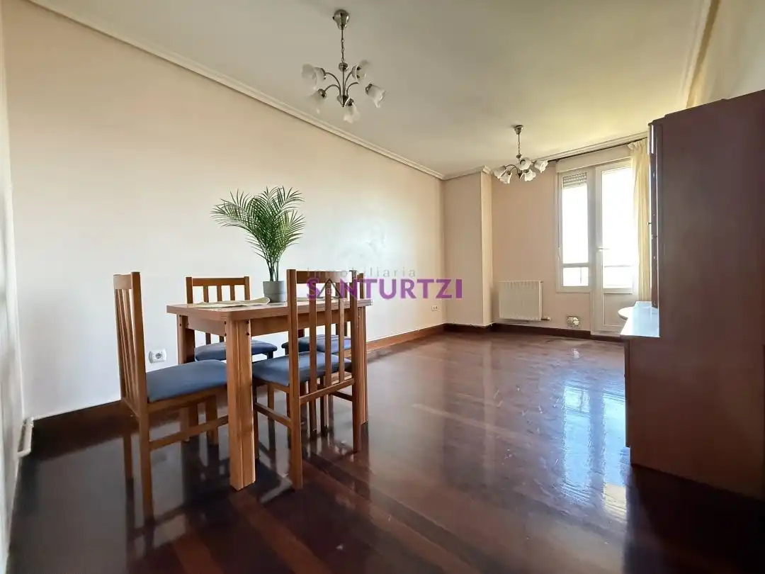 Living room of Flat for sale in Santurtzi   with Heating, Terrace and Furnished
