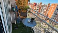 Balcony of Flat for sale in Badalona  with Air Conditioner, Heating and Parquet flooring