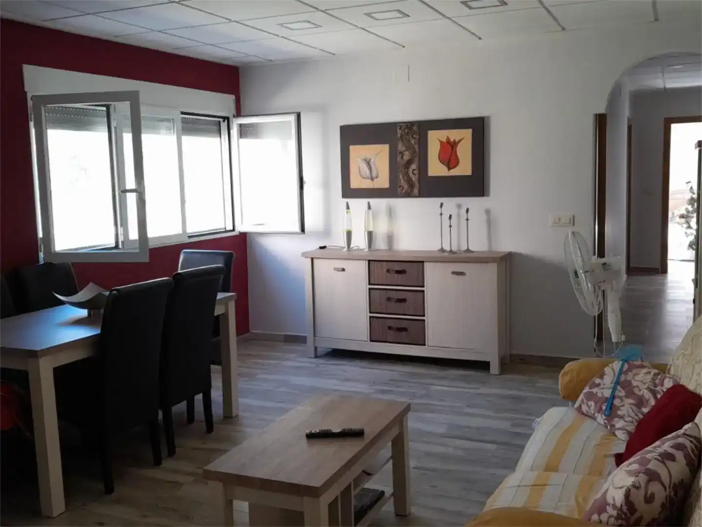 Sala d'estar de Pis de lloguer en Yeste amb Moblat