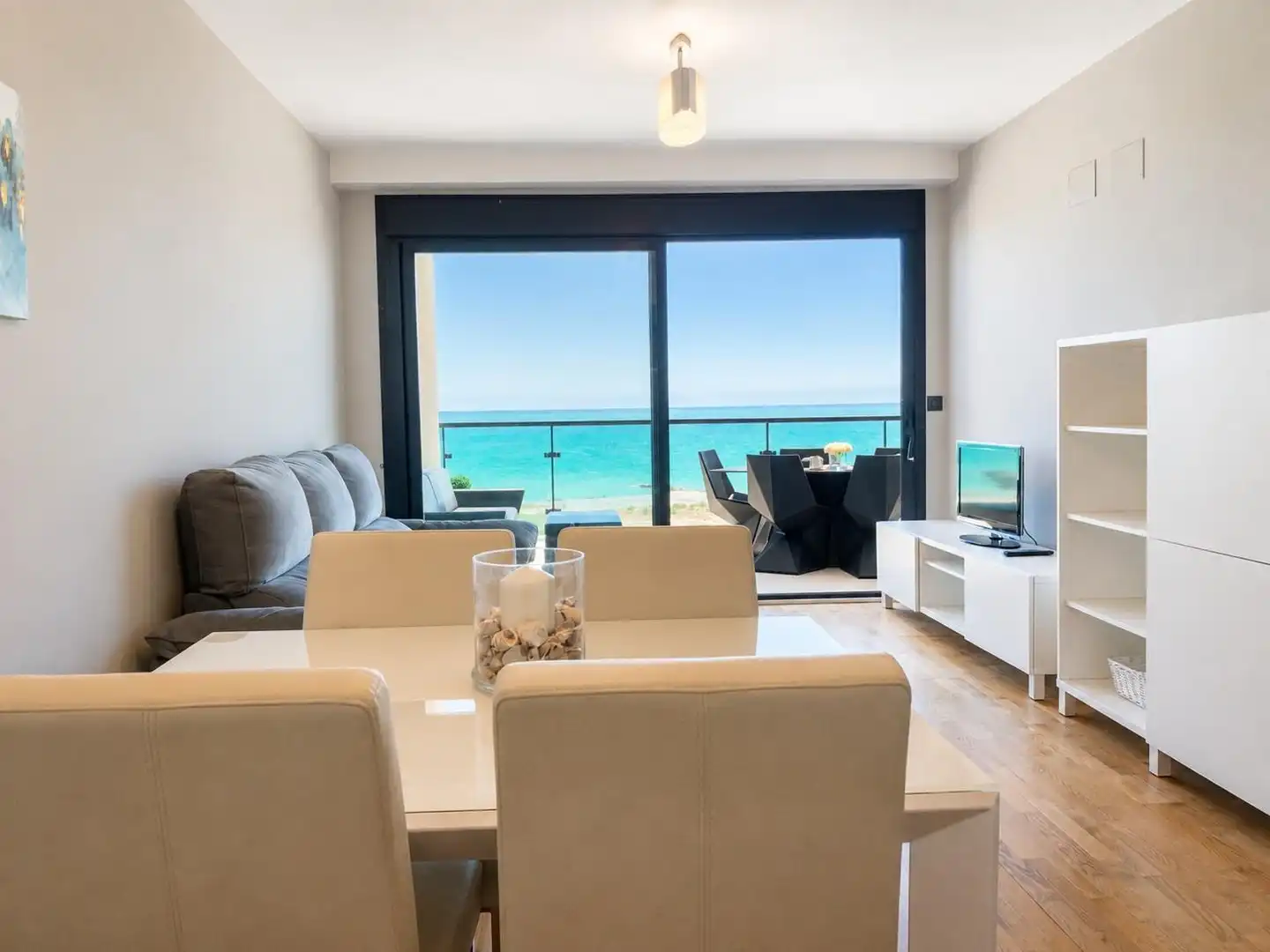 Living room of Apartments for sale in Moncofa  with Air Conditioner, Parquet flooring and Terrace