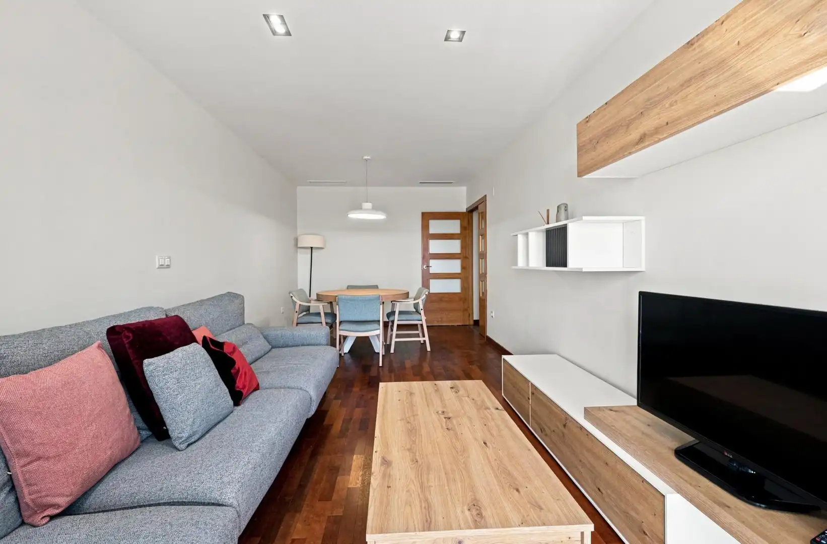 Sala de estar de Piso en venta en Silla con Aire acondicionado, Parquet y Amueblado