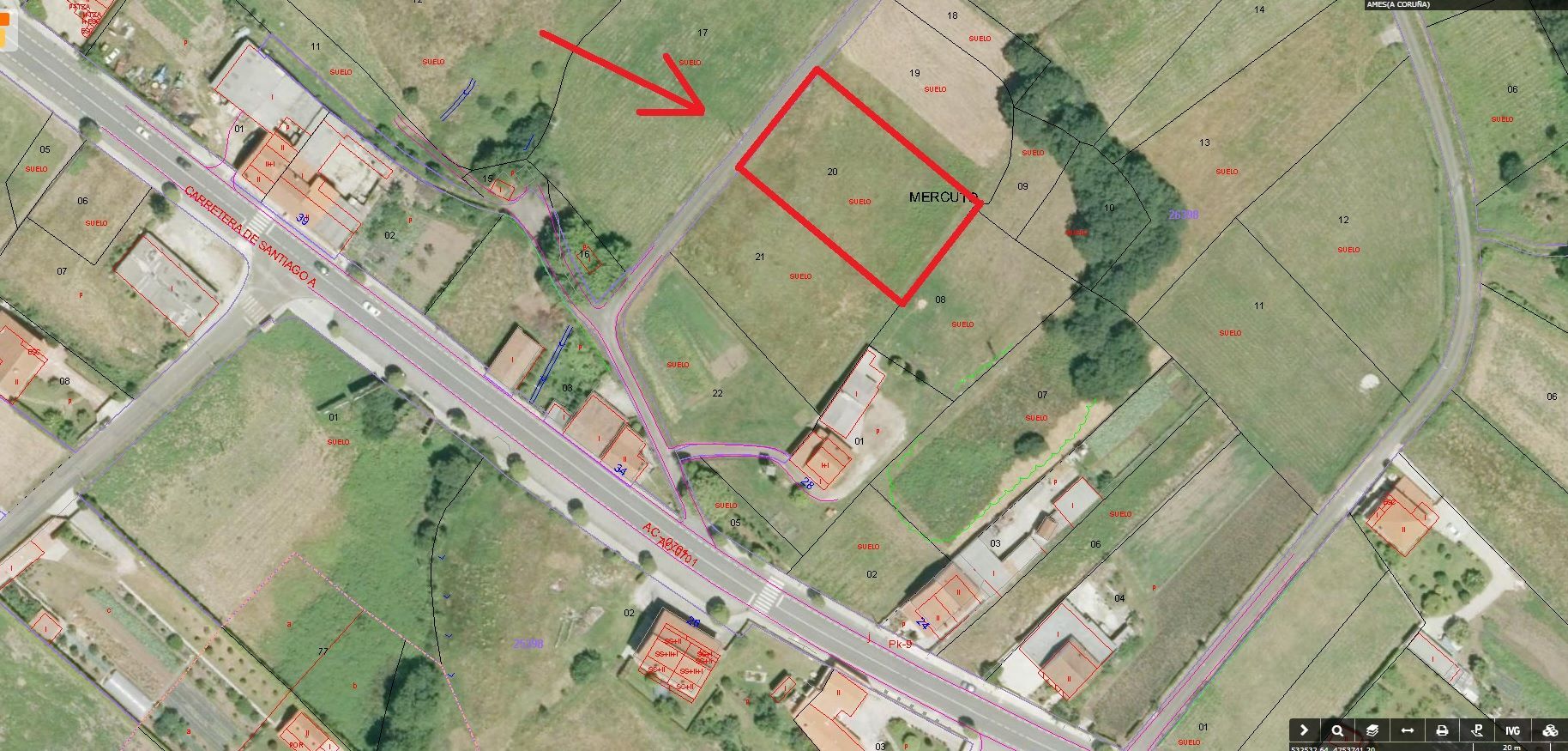 Residencial en venta en Aldea Mercuto, 19, Área de Ames
