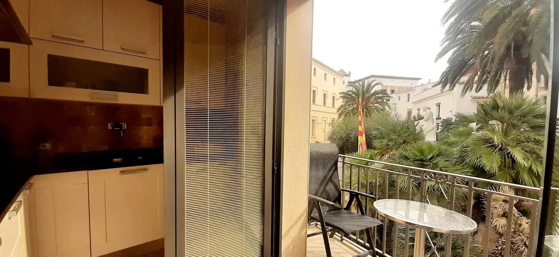 Balcony of Flat for rent in Sitges  with Air Conditioner, Heating and Furnished