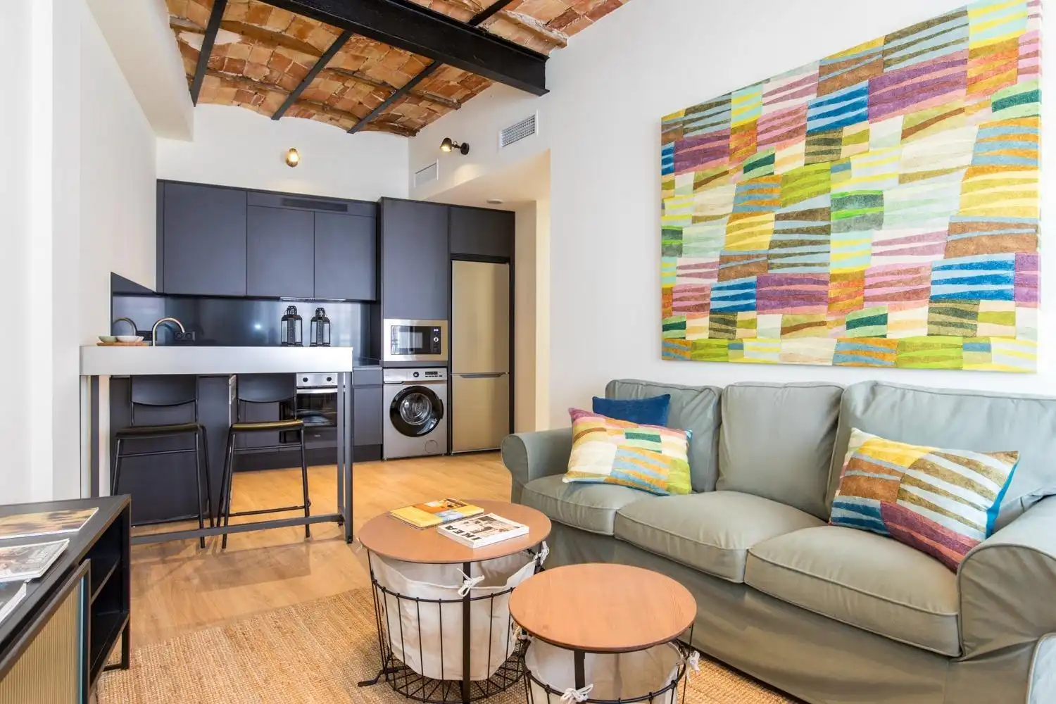 Sala de estar de Piso de alquiler en Zaragoza con Aire acondicionado, Calefacción y Parquet