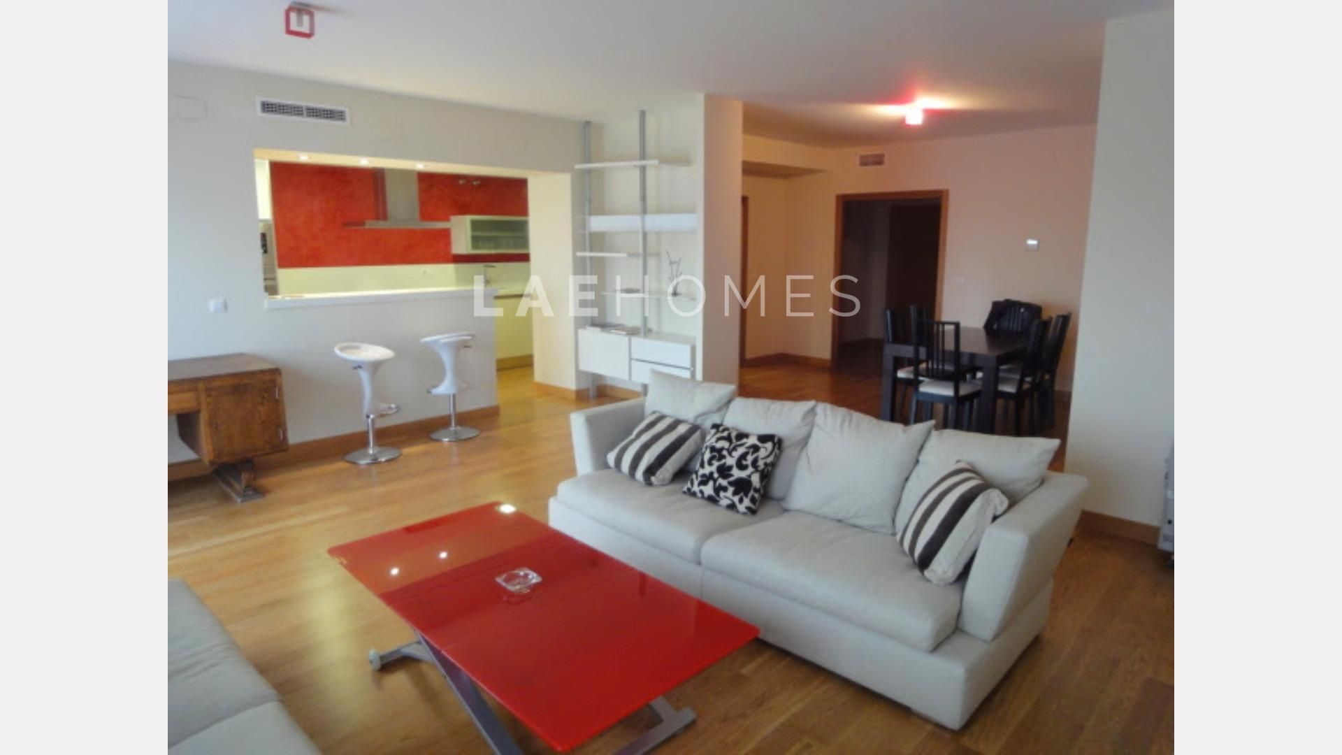 Sala de estar de Piso en venta en  Sevilla Capital con Aire acondicionado y Piscina comunitaria