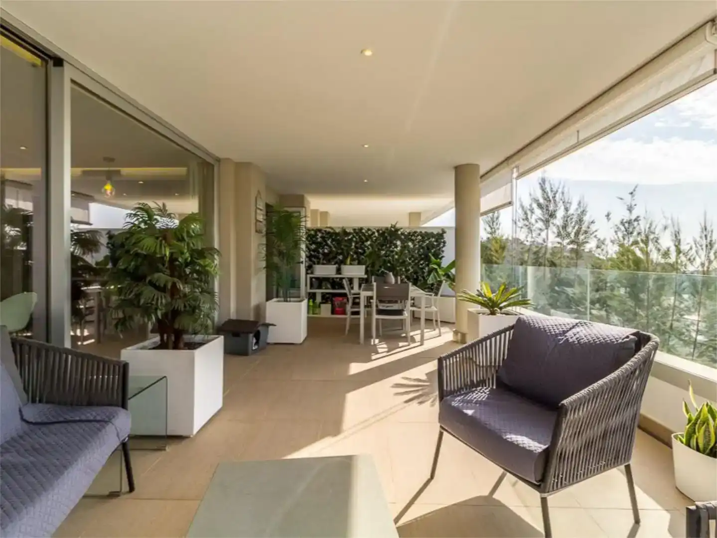 Terrace of Flat for sale in Benahavís  with Air Conditioner, Private garden and Parquet flooring