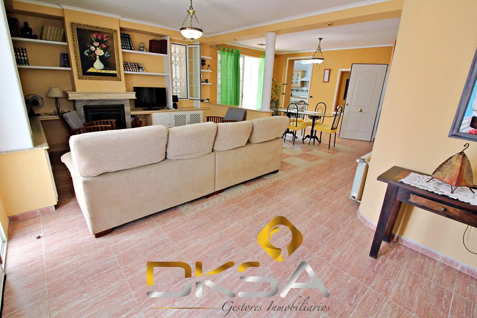 Living room of Houses for sale in Castellón de la Plana / Castelló de la Plana  with Air Conditioner, Heating and Private garden