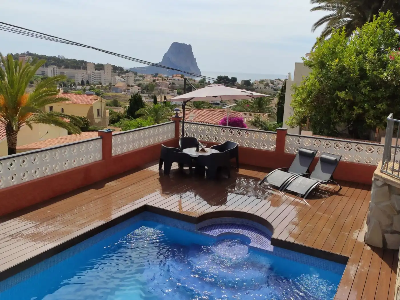 Piscina de Casa o xalet en venda en Calpe / Calp amb Aire condicionat, Calefacció i Jardí privat