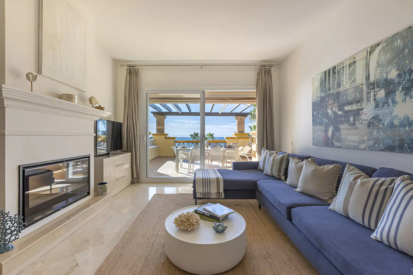 Sala de estar de Apartamento en venta en Marbella con Aire acondicionado, Terraza y Trastero