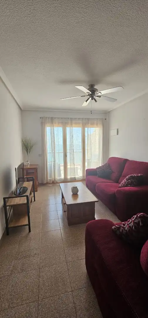Wohnzimmer von Wohnungen zur Miete in Santa Pola mit Klimaanlage, Heizung und Terrasse