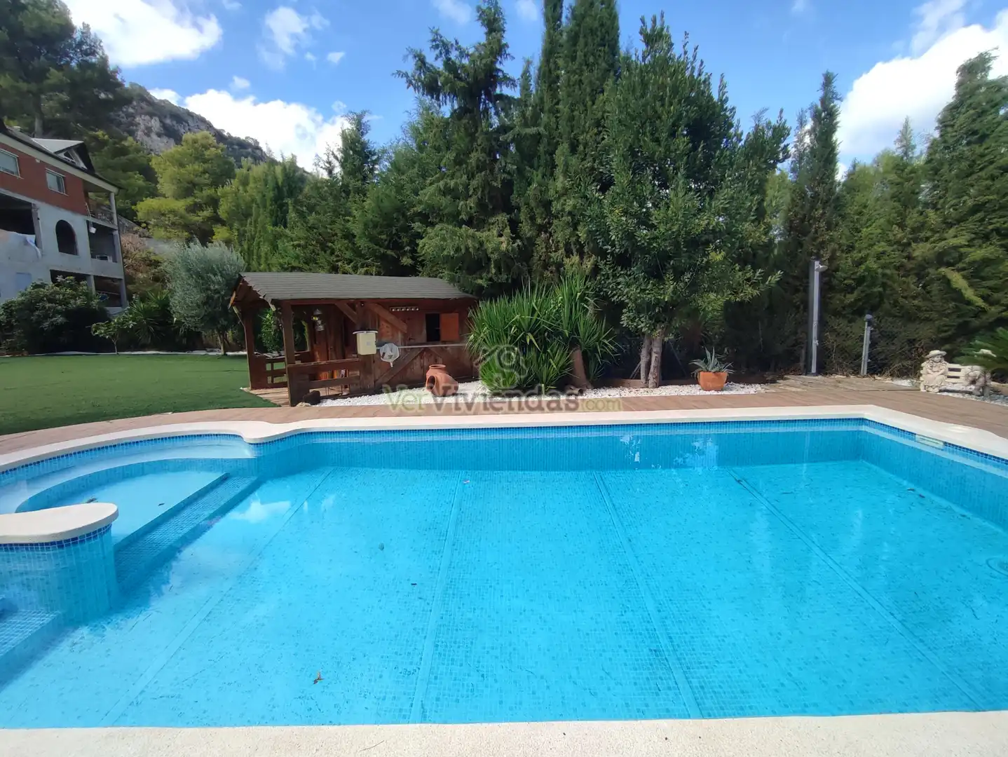 Swimming pool of Houses for sale in Vallirana, Barcelona