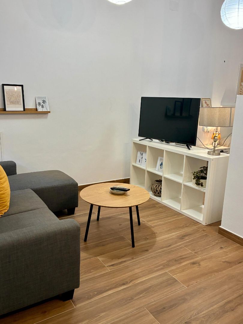 Sala d'estar de Loft de lloguer en Málaga Capital amb Aire condicionat, Moblat i Forn