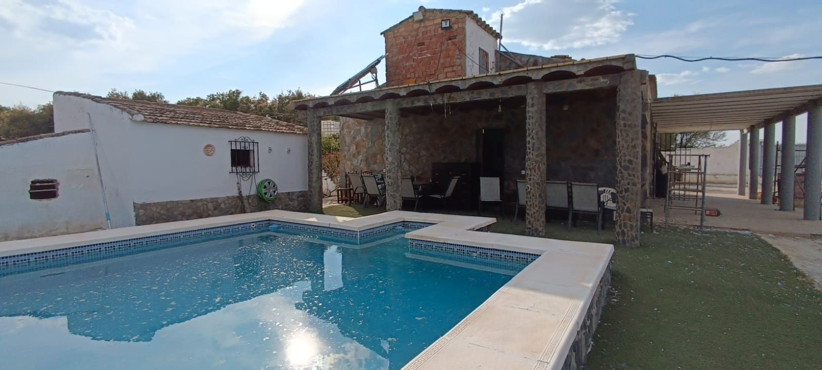 Swimming pool of House or chalet for sale in Morón de la Frontera  with Air Conditioner, Private garden and Swimming Pool