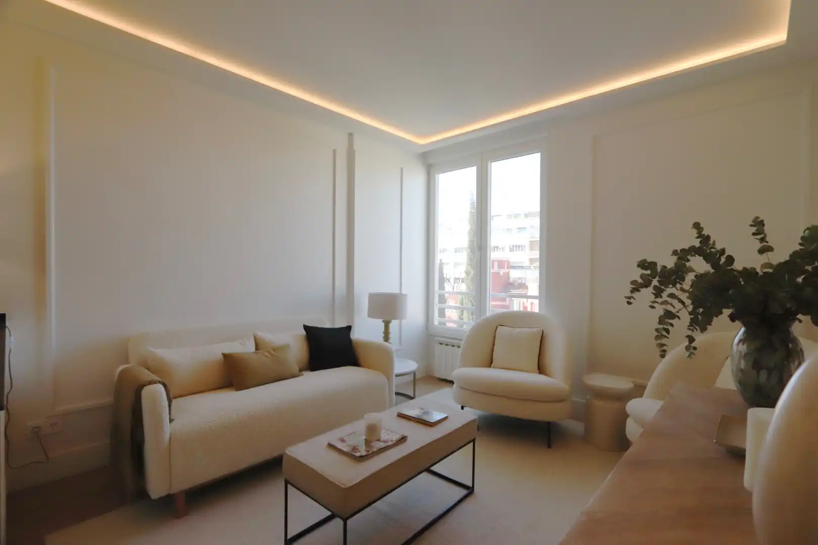 Sala de estar de Apartamento en venta en Madrid con Aire acondicionado, Calefacción y Parquet