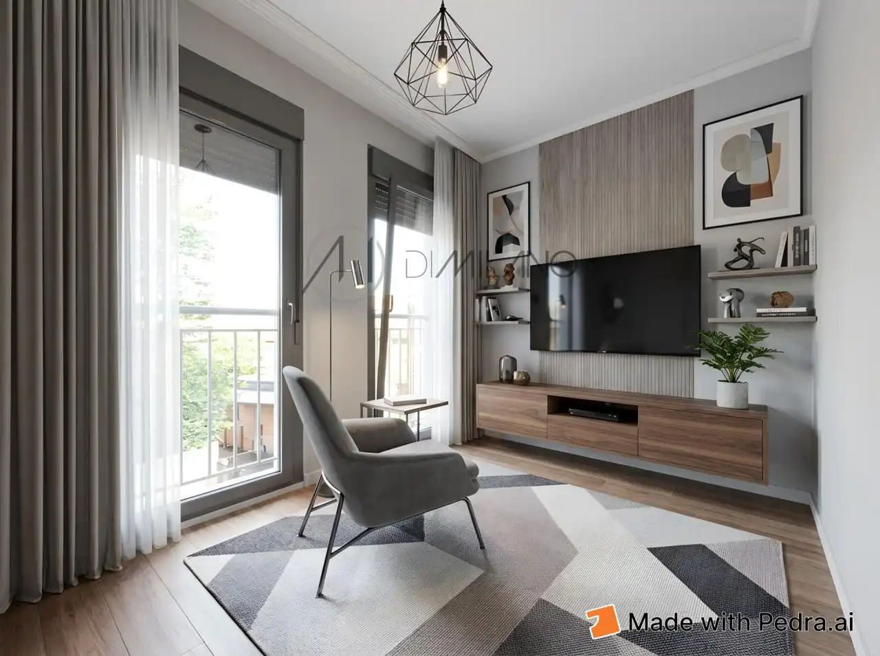 Sala de estar de Piso en venta en Vigo  con Calefacción, Parquet y Balcón