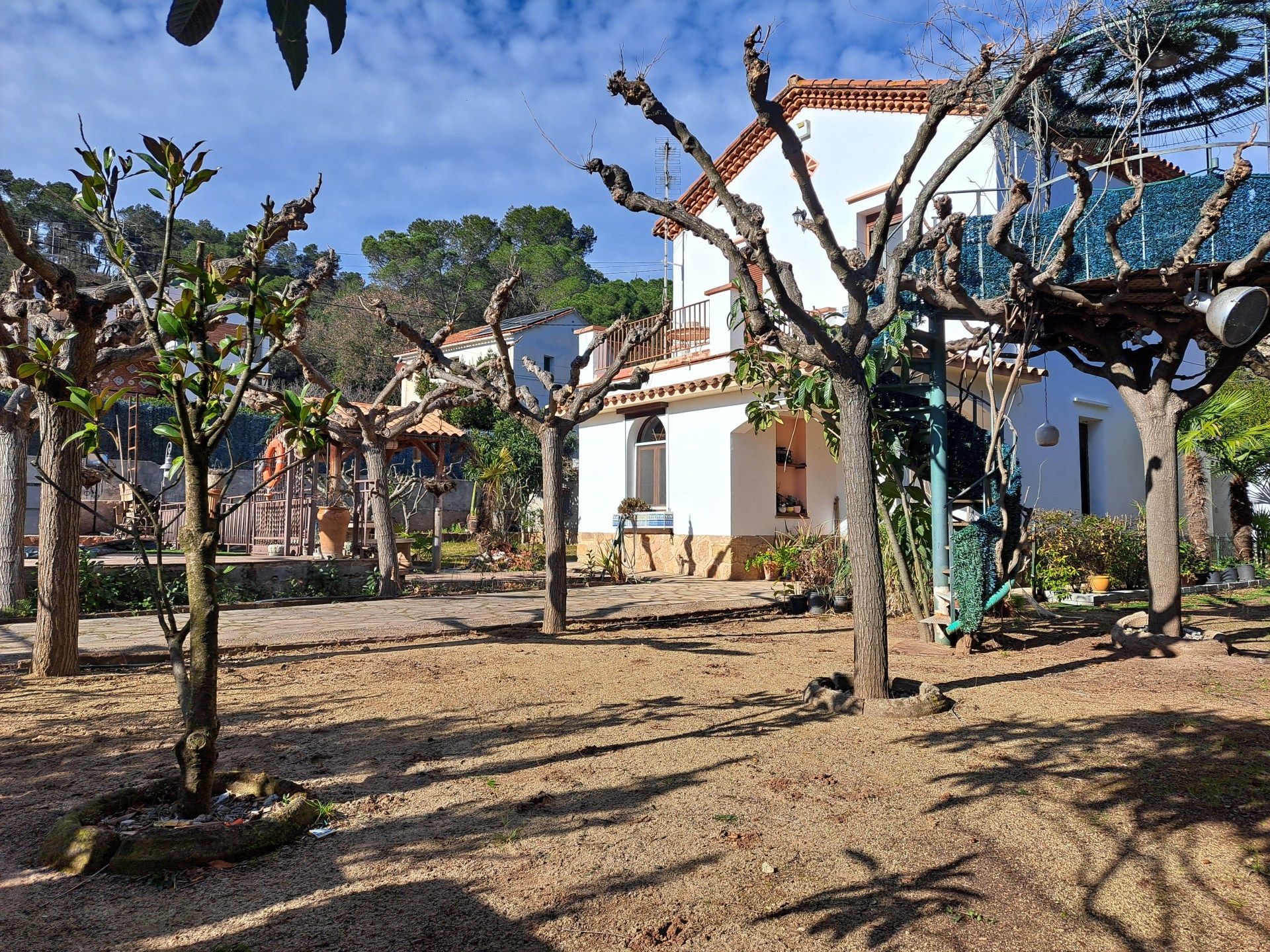 Vista exterior de Casa o xalet en venda en Sant Martí de Centelles amb Calefacció, Terrassa i Traster