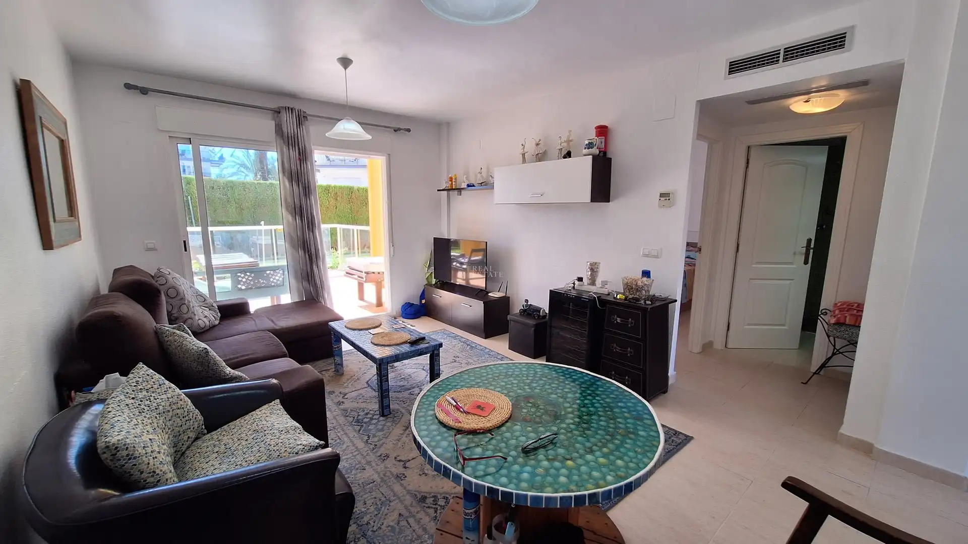 Sala de estar de Piso en venta en Dénia con Aire acondicionado, Terraza y Piscina