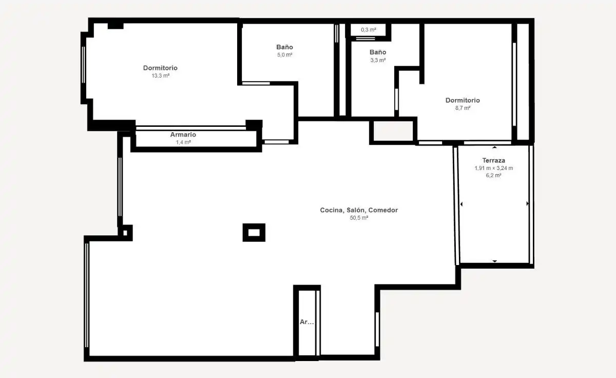 Flat for sale in  Palma de Mallorca  with Air Conditioner, Heating and Terrace