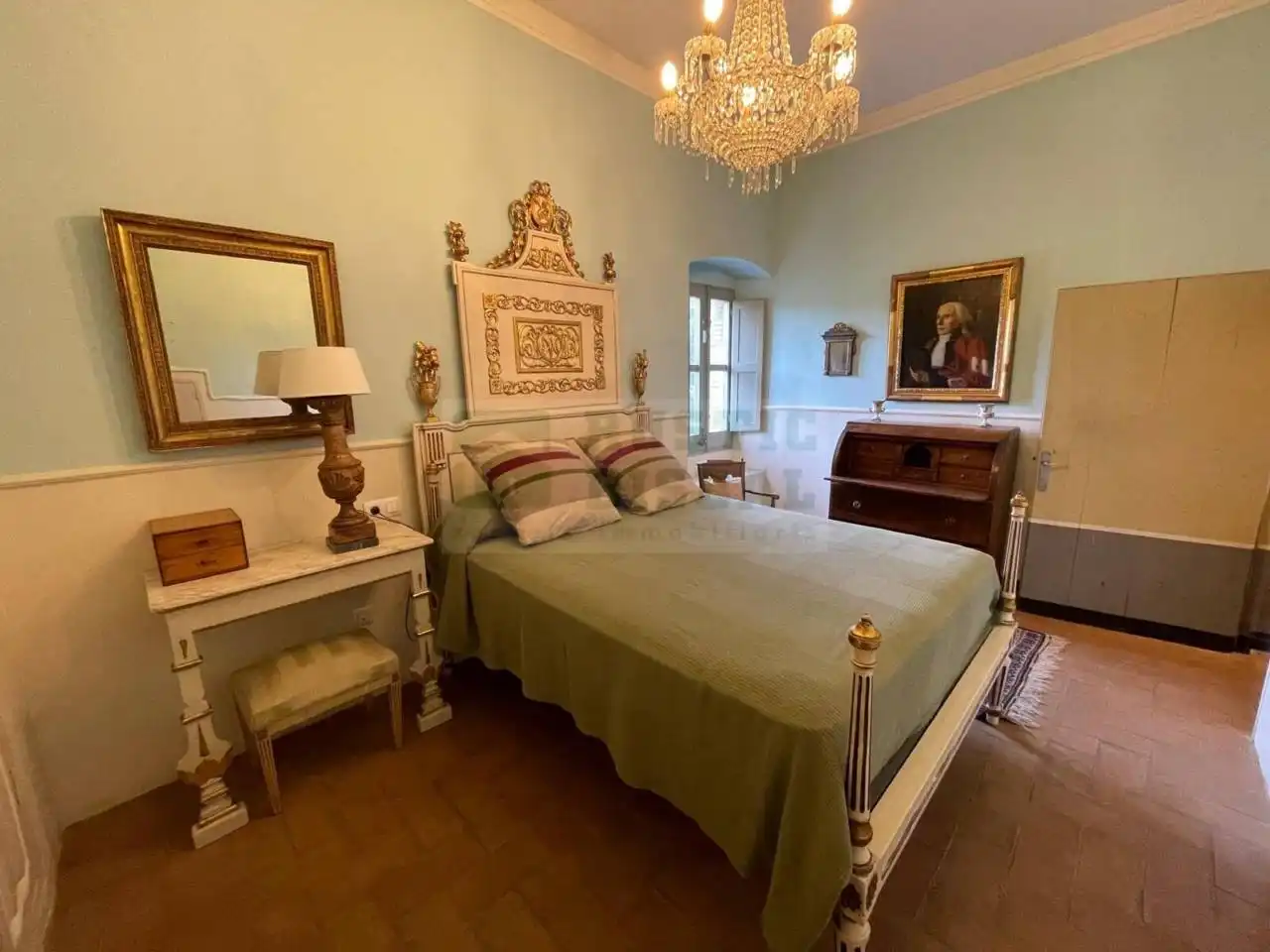 Schlafzimmer von Country house zur Miete in Navata mit Klimaanlage, Heizung und Privatgarten