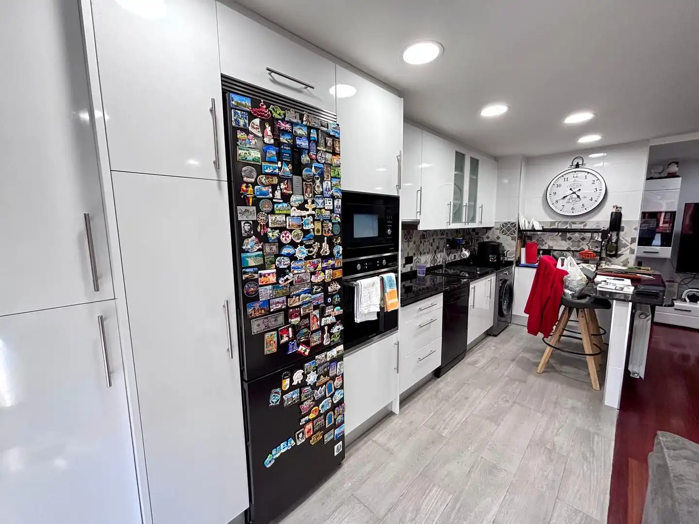 Cocina de Piso en venta en Gijón  con Calefacción, Parquet y Terraza