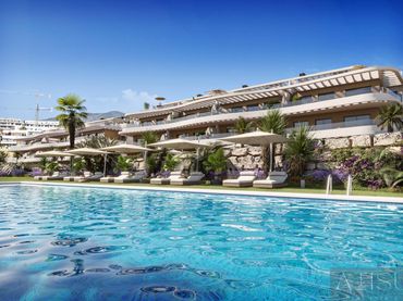 Apartamento con piscina en venta en Balcón de Finestrat - Terra Marina