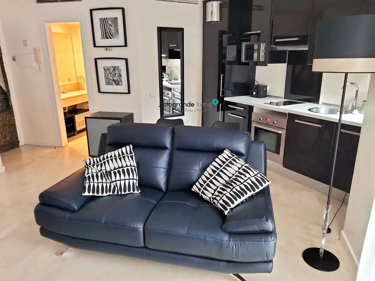 Living room of Apartments for sale in Sotogrande  with Air Conditioner, Heating and Furnished