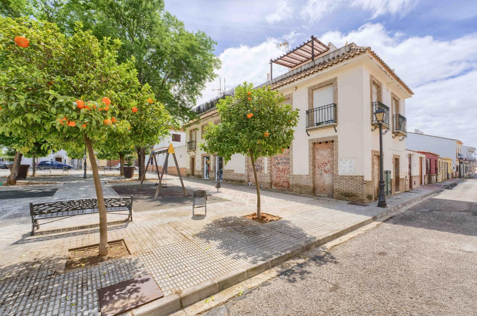 Exterior view of Duplex for sale in Sanlúcar la Mayor  with Air Conditioner and Terrace