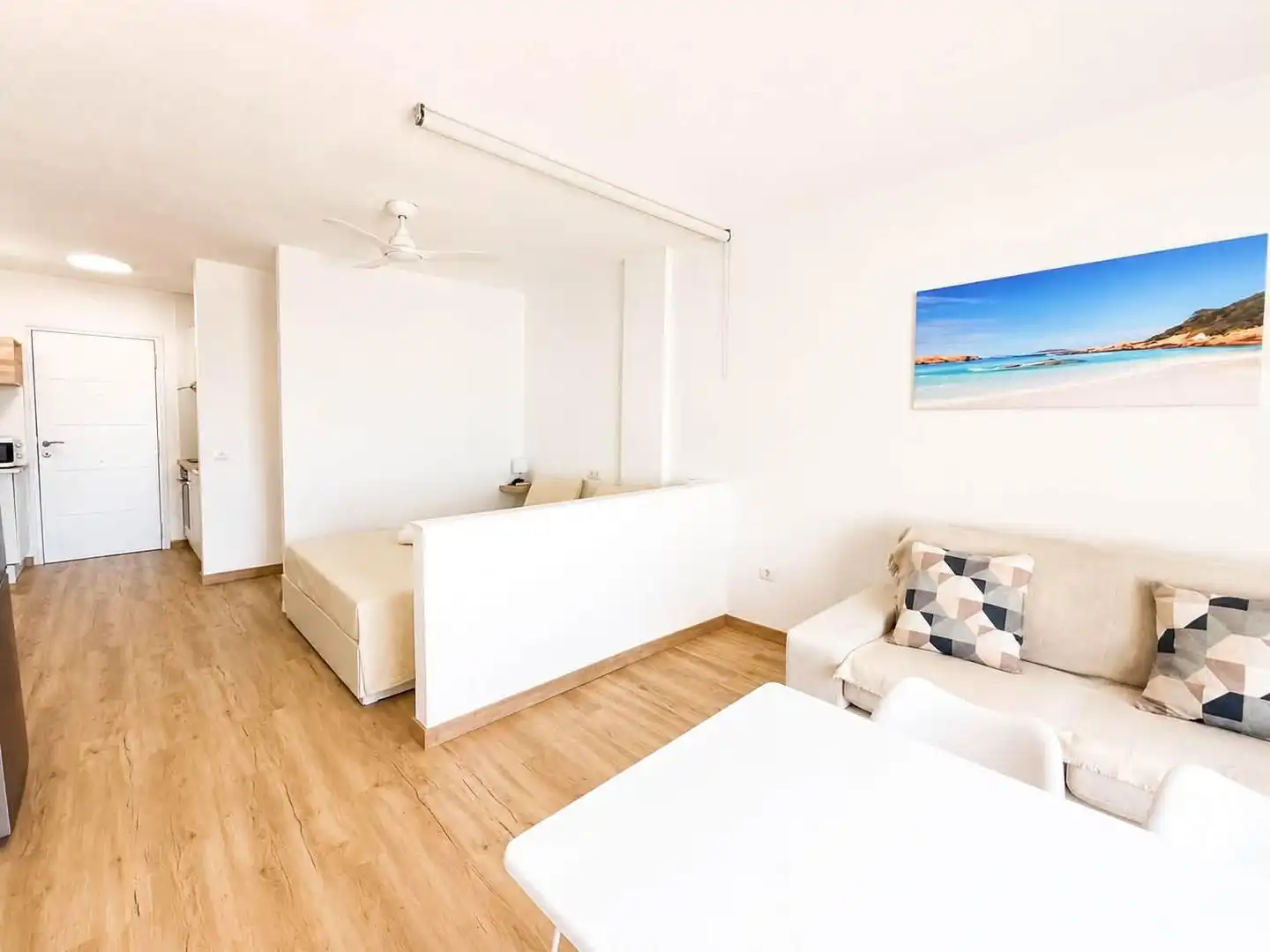 Sala d'estar de Estudi de lloguer en Adeje amb Terrassa i Moblat