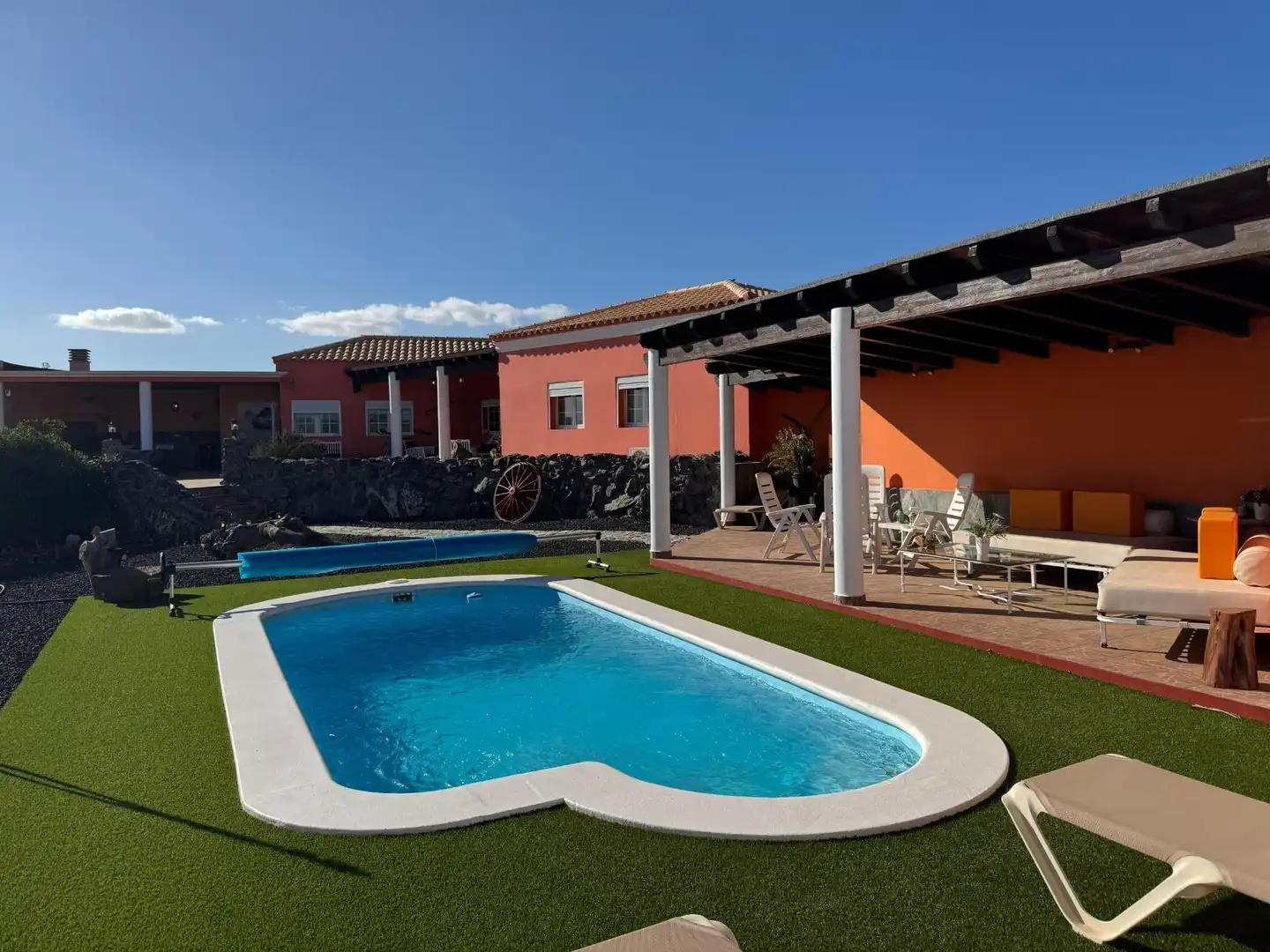 Swimming pool of Houses for sale in Tuineje  with Air Conditioner, Terrace and Swimming Pool
