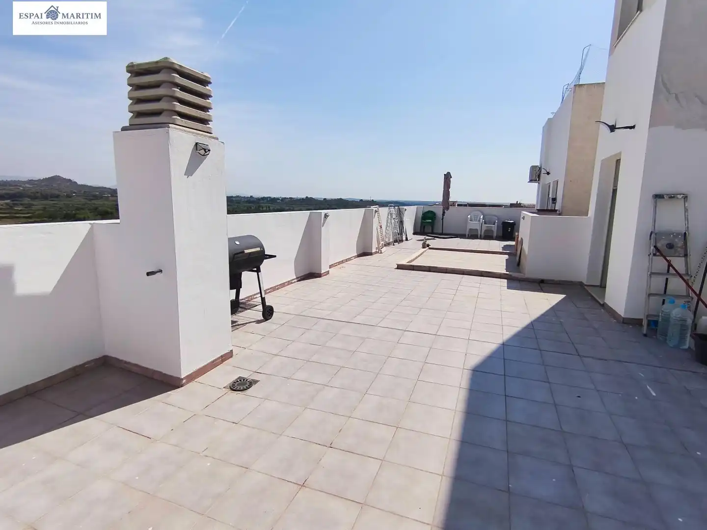 Terrasse von Dachboden zum Verkauf in Vilamarxant mit Klimaanlage, Terrasse und Ofen