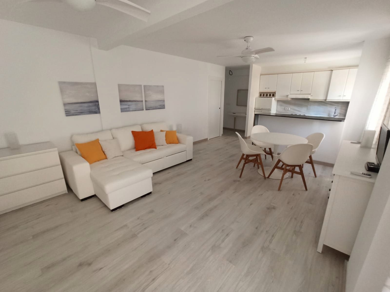 Sala d'estar de Apartament de lloguer en Gandia amb Terrassa, Moblat i Forn