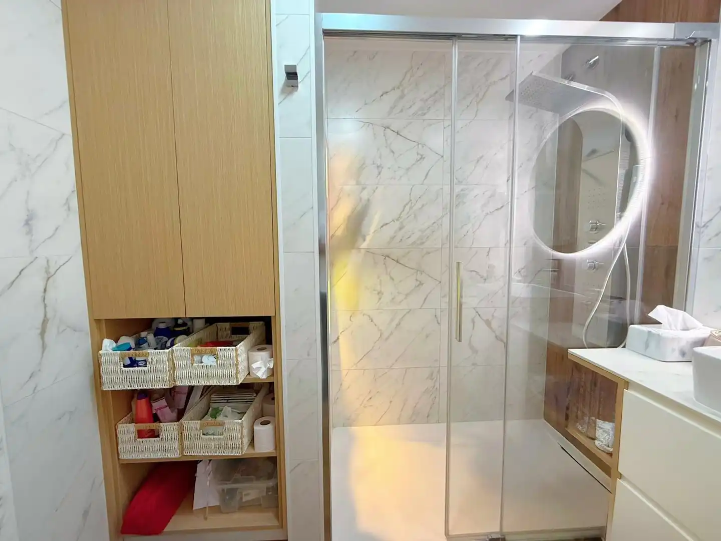 Badezimmer von Wohnung zum Verkauf in Arona mit Klimaanlage, Terrasse und Abstellraum