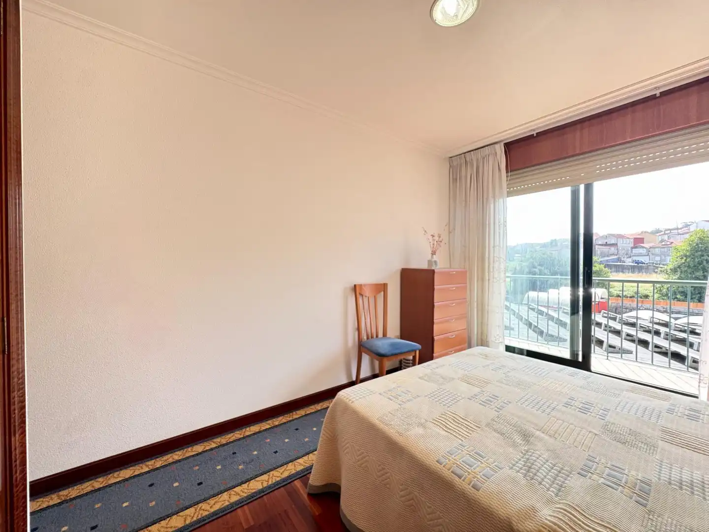 Bedroom of Flat for sale in Baiona  with Parquet flooring, Terrace and Storage room