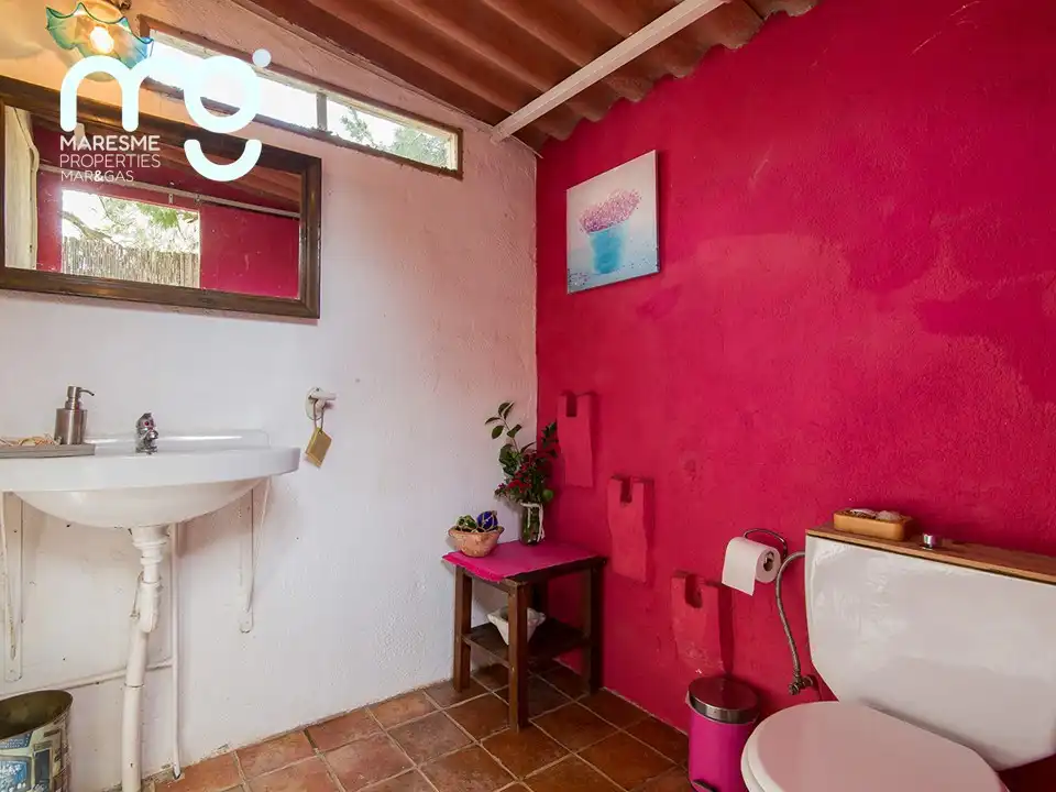 Badezimmer von Country house zum Verkauf in Vilassar de Mar mit Heizung, Privatgarten und Schwimmbad